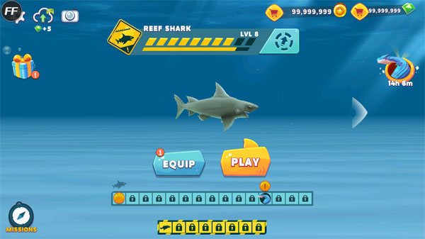 饥饿鲨进化999999钻石版下载 v9.5.0 安卓版 5