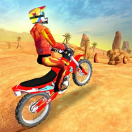 沙漠摩托特技游戏